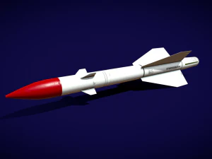 m&iacute;ssil r8-rm Modelo 3D