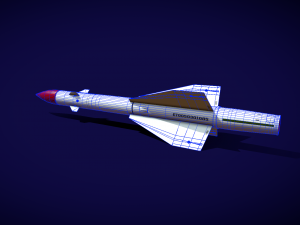 r8-rm missile 3D Model