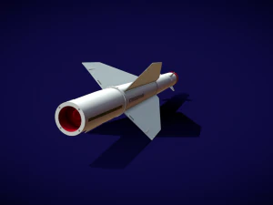 m&iacute;ssil r8-rm Modelo 3D