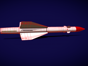 r8-rm missile 3D Model