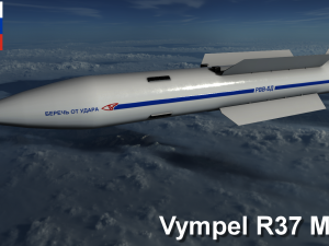 vympel r-37 missile 3D 모델