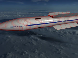 vympel r-37 missile 3D Model