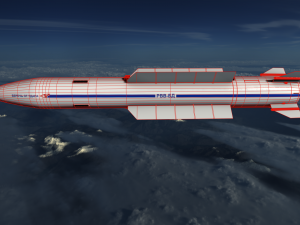 vympel r-37 missile 3D Model