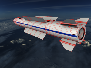 vympel r-37 missile 3D Model