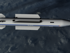 vympel r-37 missile 3D Model