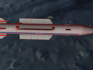 vympel r-37 missile 3D Model