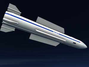 vympel r-37 missile 3D Model