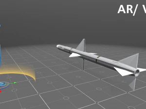 aim-7 sea sparrow 3D Model