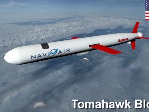 tomahawk block iv missile 3D Model