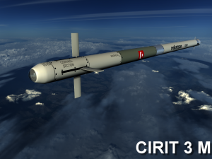roketsan cirit 3 missile 3D-Modell