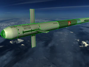 roketsan cirit 3 missile 3D Model
