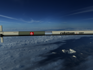 roketsan cirit 3 missile 3D Модель