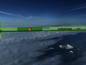 roketsan cirit 3 missile 3D Модель