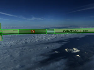roketsan cirit 3 missile 3D Model