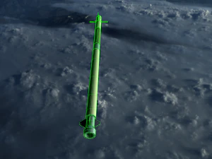 roketsan cirit 3 missile 3D Model