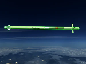roketsan cirit 3 missile 3D Model