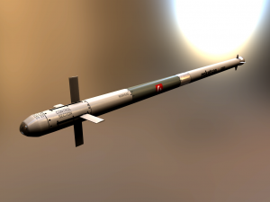 roketsan cirit 3 missile 3D Модель