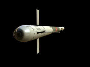 roketsan cirit 3 missile 3D Model