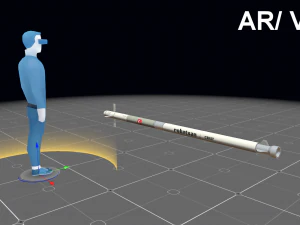 roketsan cirit 3 missile 3D Model