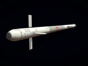 roketsan cirit 3 missile 3D Model