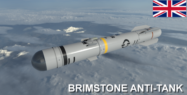 brimstone missile Modelo 3D .c4d .max .obj .3ds .fbx .stl .blend 