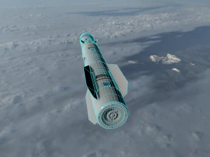 сірка ракета 3D Модель