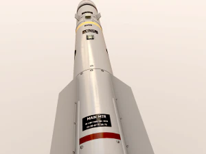 сірка ракета 3D Модель