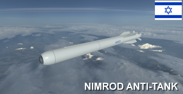 nimrod anti tank missile 3D Модель .c4d .max .obj .3ds .fbx .stl .blend 