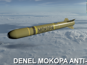 mokopa anti-tank missile 3D Model