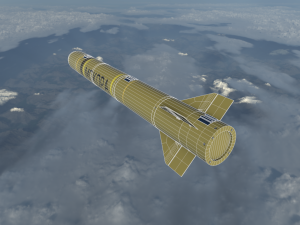 mokopa anti-tank missile Modèle 3D