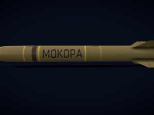 mokopa anti-tank missile Modèle 3D