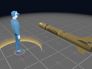 mokopa anti-tank missile Modèle 3D