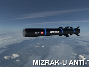 mizrak-u anti-tank missile 3D Model