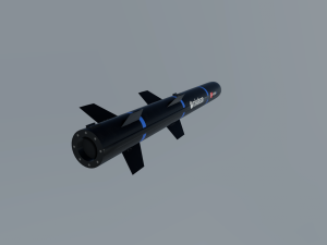 mizrak-u anti-tank missile Modèle 3D