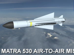 matra 530 air to air missile 3D 모델