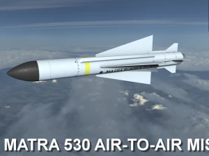 Matra 530 Luft-Luft-Rakete 3D Modell