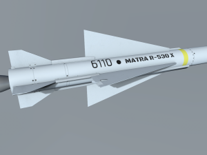 matra 530 air to air missile Model 3D
