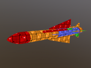 matra 530 air to air missile Model 3D
