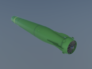 mk-48 adcap torpedo Modelo 3D