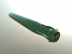 mk-48 adcap torpedo Modelo 3D