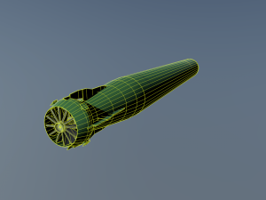 mk-48 adcap torpedo Modelo 3D