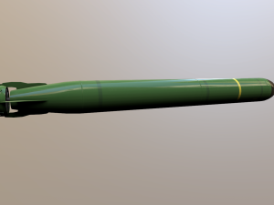 mk-48 adcap torpedo Modelo 3D