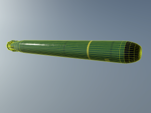 mk-48 adcap torpedo Modelo 3D