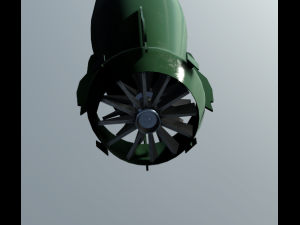 mk-48 adcap torpedo Modelo 3D
