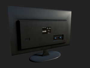 futuristic display monitor Model 3D