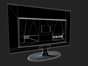 futuristic display monitor Model 3D