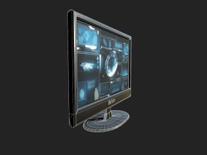 futuristic display monitor Model 3D