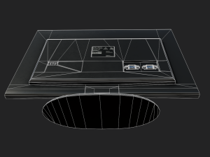 futuristic display monitor Model 3D