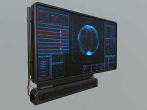sci-fi display panel 3D Model