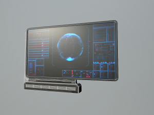 sci-fi display panel 3D Model